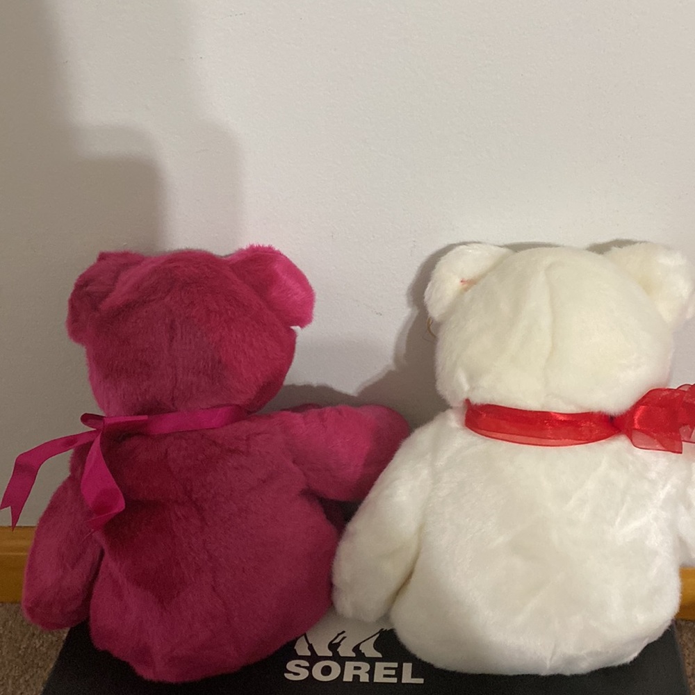 Ty Valentino and Valentina Buddies Beanie Babies Rare Vintage Baby Collectible - Picture 2 of 4